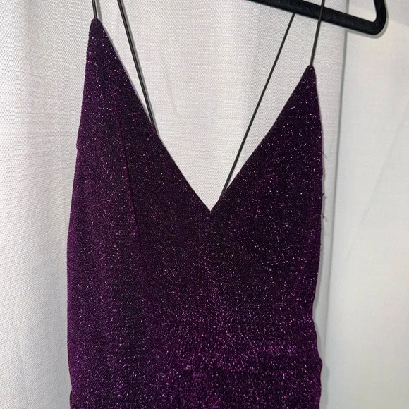 forever 21 glitter dress Glitter Cowl Bodycon Mini Dress in Black-swatch main image 0